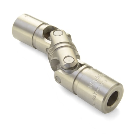 Double U-Joint, 3/8 X 1/4 Bores, 0.745 OD, Stainless